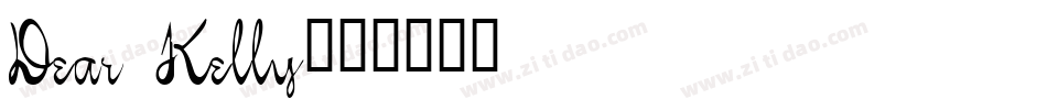 Dear Kelly字体转换